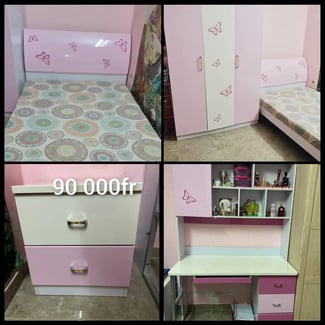 Lot de meubles pour salon et chambres, en excellent état