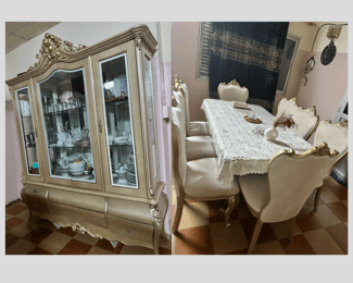 Table à manger moderne avec living élégant