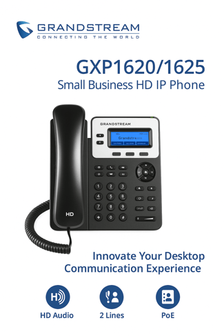 T&eacute;l&eacute;phone IP HD GXP1620/GXP1625 pour petites entreprises
