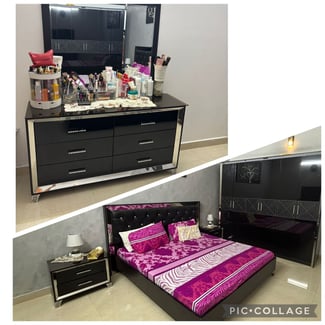 Chambre &agrave; coucher compl&egrave;te moderne en excellent &eacute;tat