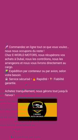 Commandes Online: Expédition sécurisée de vos achats depuis Dubaï