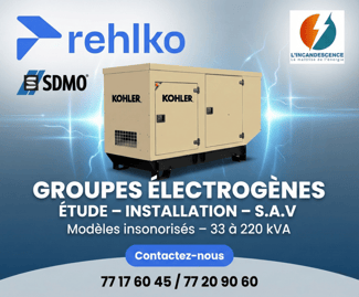 Groupe électrogène KOHLER-REHLKO insonorisé – Installation et SAV inclus