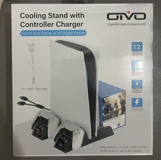 Support multifonction PS5 avec refroidissement et chargeur double