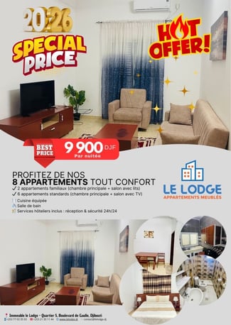 Appartements meubl&eacute;s tout confort &agrave; louer - Le Lodge