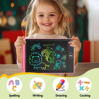 Ardoise &eacute;lectronique 12 pour enfants - Outil &Eacute;ducatif Innovant