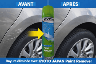 Efface-rayures KYOTO Japan pour carrosserie - R&eacute;sultat visible avant/apr&egrave;s
