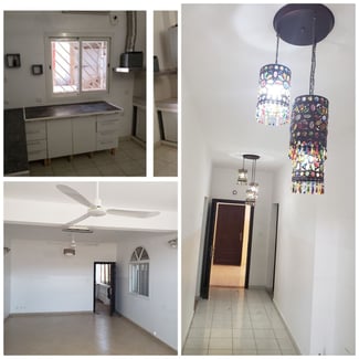 Appartement F4 avec cour et parking &agrave; Gabode