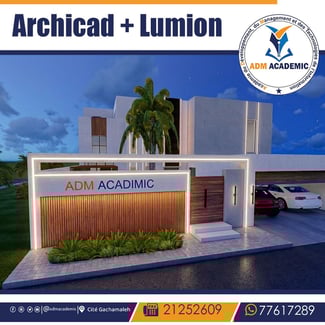 Formation professionnelle en Archicad et Lumion chez ADM ACADEMIC