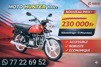Moto Hunter Hero neuve, tout terrain.