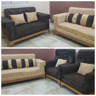 Salon 7 places avec tapis en forme de fleur &agrave; vendre