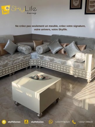 Salon moderne haut de gamme sign&eacute; Skylife Homes