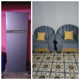 Climatiseur 1,5T + Réfrigérateur + Coin salon turc à vendre