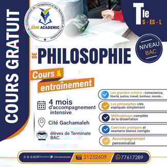 Cours de Philosophie pour r&eacute;ussir le BAC - Gratuit!
