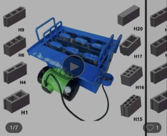 Machine &agrave; parpaing + r&ocirc;tissoire inox en bon &eacute;tat