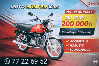 Hero Hunter Moto Neuve 100 cc