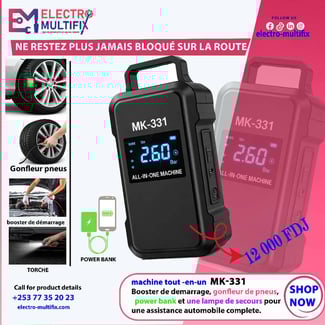 Panne de batterie ou pneu d&eacute;gonfl&eacute; ? Le kit de survie auto MK-326 vous sauve la mise !