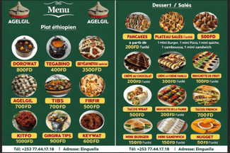 Plats &eacute;thiopiens et desserts europ&eacute;ens &agrave; emporter - Commandez maintenant !