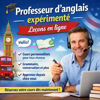 Cours d'anglais en ligne personnalis&eacute;s pour tous niveaux