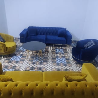 Salon turc avec table Ronde - Confortable et &eacute;l&eacute;gant