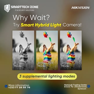 Caméra de surveillance Hikvision Smart Hybrid Light – Vision intelligente jour et nuit