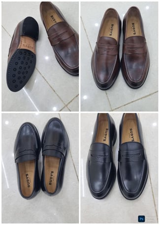 Chaussures Homme RUDY'S Paris - Noir & Marron, Taille 6 (38EU), Neuves