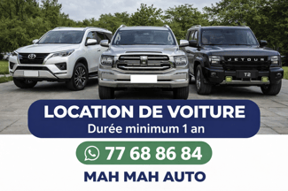 Location de voiture - Tank 500, Toyota Fortuner et Jetour
