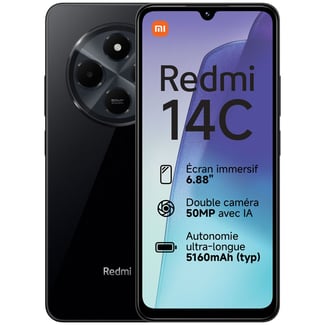 Xiaomi Redmi 14C, écran LCD, 256 Go de stockage, 8 Go de RAM