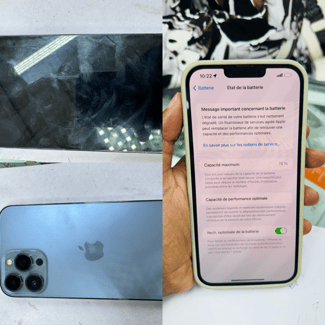 iPhone 13 Pro Max 128 Go en bon état, coque et chargeur inclus