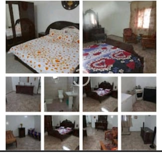 Villa meublée F2/F3 avec grand balcon à louer à Cité Saoudi