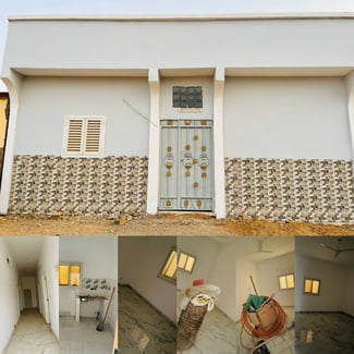 Maison neuve F4 avec terrasse et titre foncier à l'entrée de Damerjog