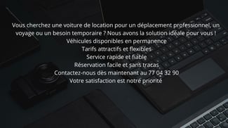 Voiture de location pour déplacements professionnels et voyages