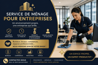 Service de ménage haut de gamme, soigné et professionnel