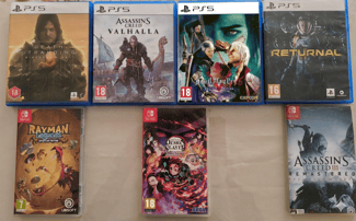 Jeux PS5 et Nintendo Switch en excellent état