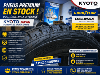 Pneus Delmax et Goodyear qualité premium disponibles à Djibouti