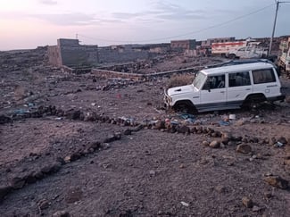 Terrain 306 m² avec permis de construire à Dikhil cité Marhaba
