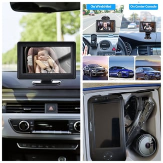 Caméra bébé polyvalente pour maison et voiture