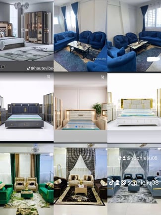 Chambre à coucher complète élégante en bon état