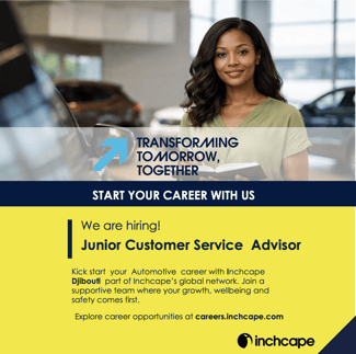 Junior Customer Service Advisor at Inchcape Djibouti Automotive