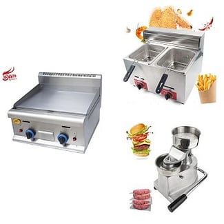 Matériel neuf pour fast food, lot de 3 pièces