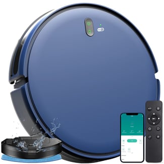 Robot nettoyeur 2 en 1 avec contrôle smartphone et télécommande