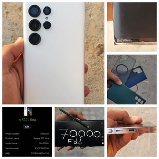 Samsung Galaxy S22 Ultra 512 Go blanc, excellent état