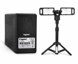 Projecteur LED double sur trépied avec onduleur Legrand 1500 VA