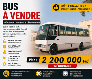 Bus Mitsubishi 30 places en très bon état