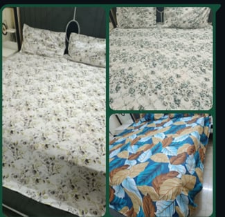 Draps doublés disponibles, lot de trois pièces