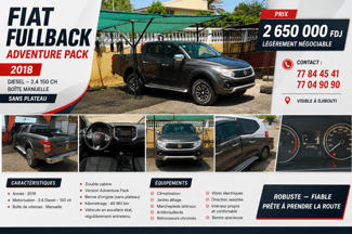 Fiat Fullback Adventure Pack 2018 diesel boîte manuelle double cabine
