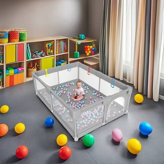 Parc de jeux bébé XXL sécurisé