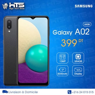 Samsung Galaxy A02 4 Go RAM 64 Go, 5 mois d'utilisation