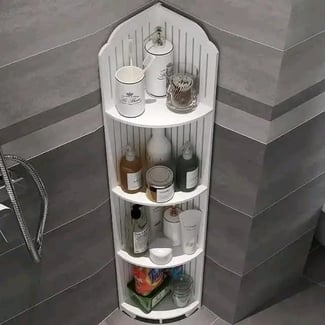Étagère d’angle imperméable pour salle de bain