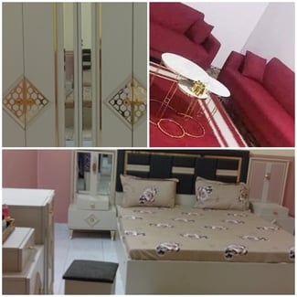 Chambre à coucher turc et salon moderne complet