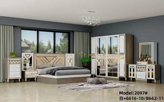 Chambre à coucher moderne élégante en bois de qualité